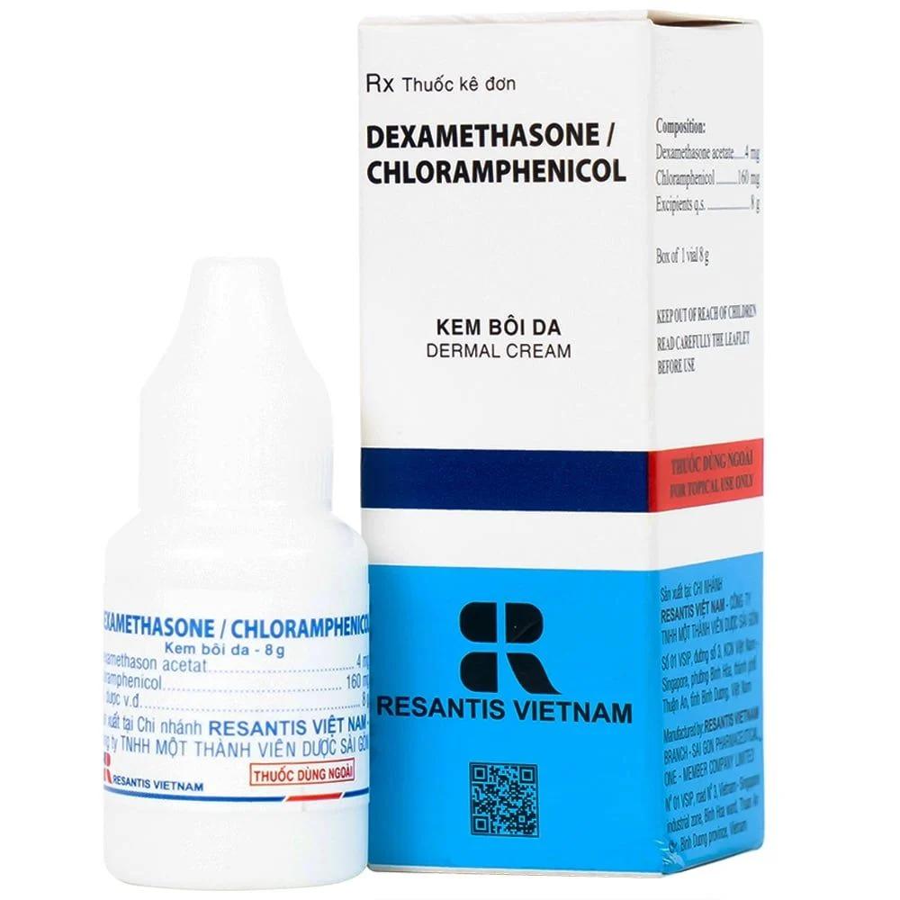 Dexamethasone/Chloramphenicol Resantis (Lốc/10chai/8gr)