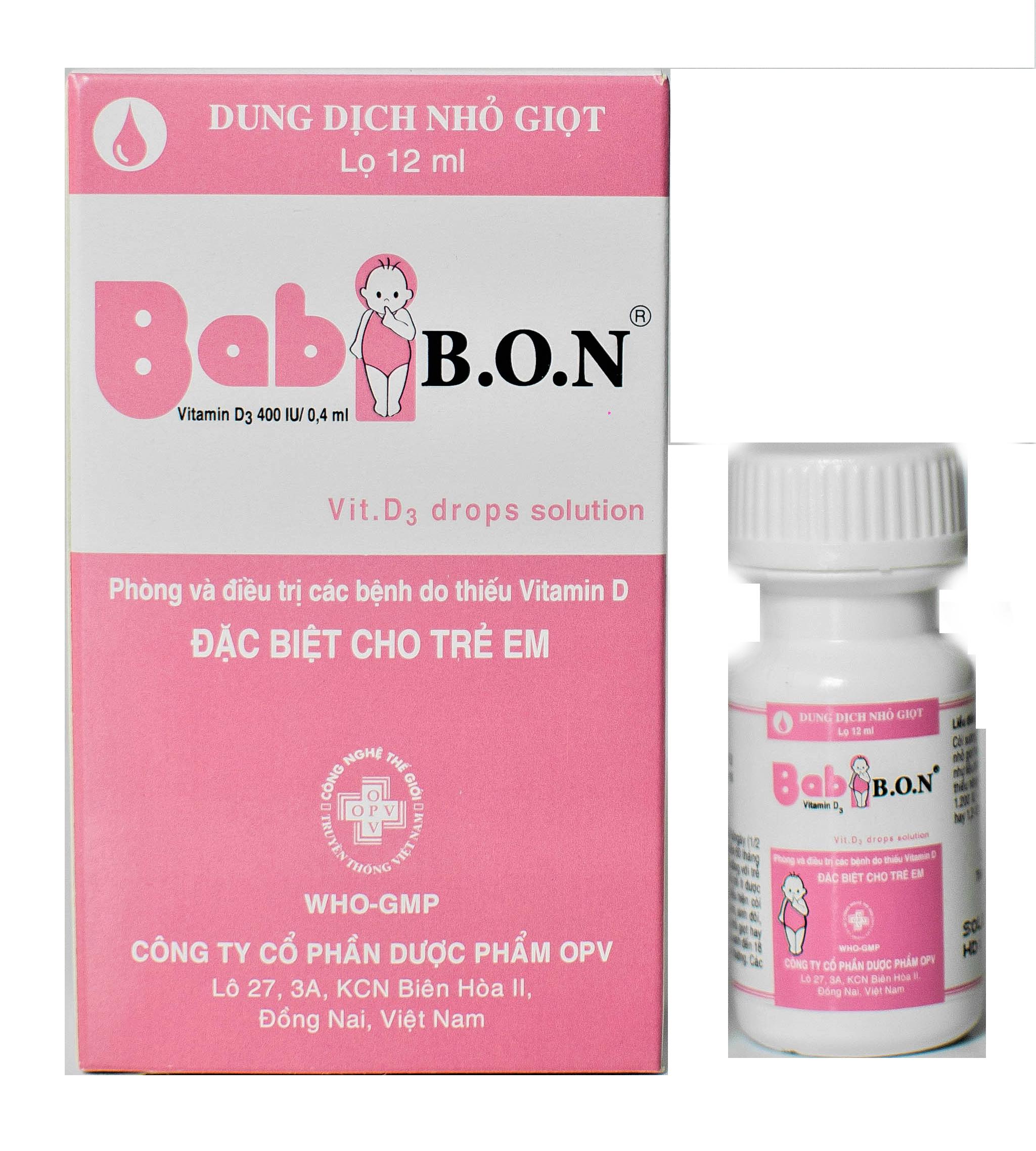 Babi B.O.N Vitamin D3 400 IU/0.4ml OPV (C/12ml)