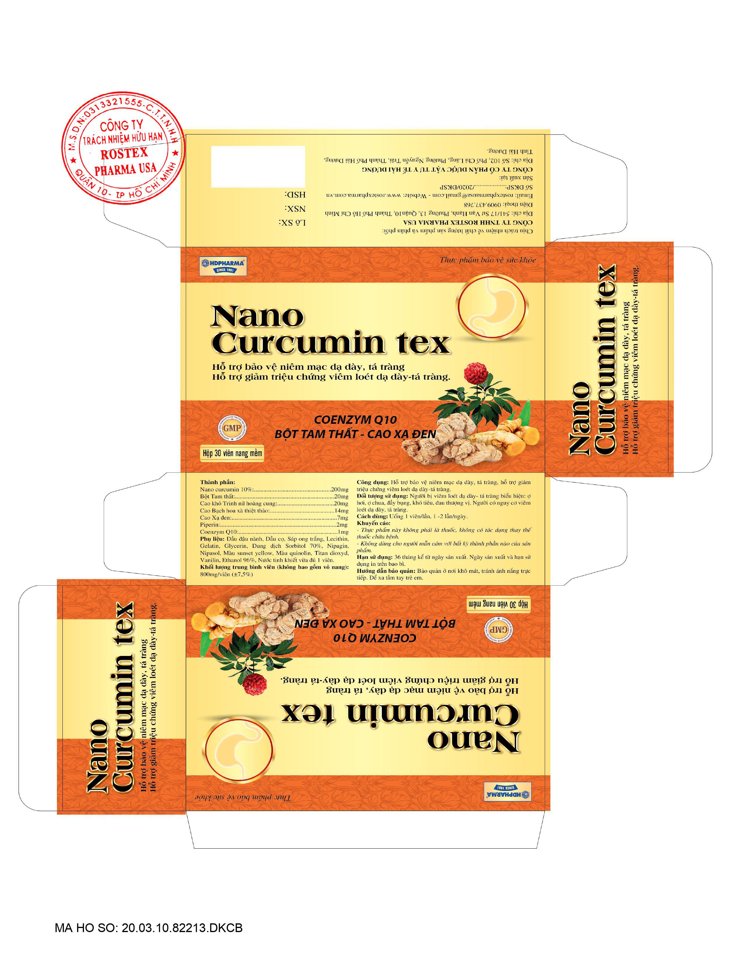 Nano Curcumin Tex HD Pharma (H/30v)