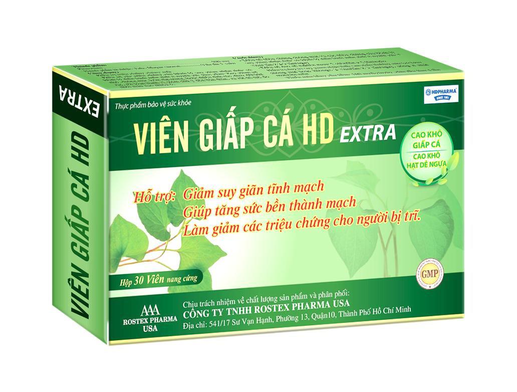 Viên Giấp Cá HD Extra HD Pharma (H/30v)
