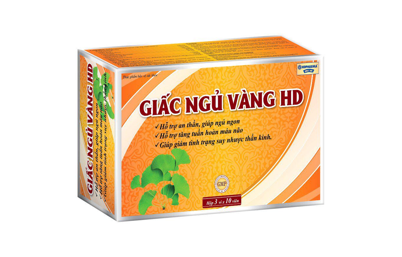 Giấc Ngủ Vàng HD Pharma (H/30v) (Cam)