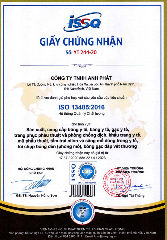 Gạc Y Tế 5cm X 6cm X 8 Lớp Apha Anh Phát (Bịch/50g/10m)