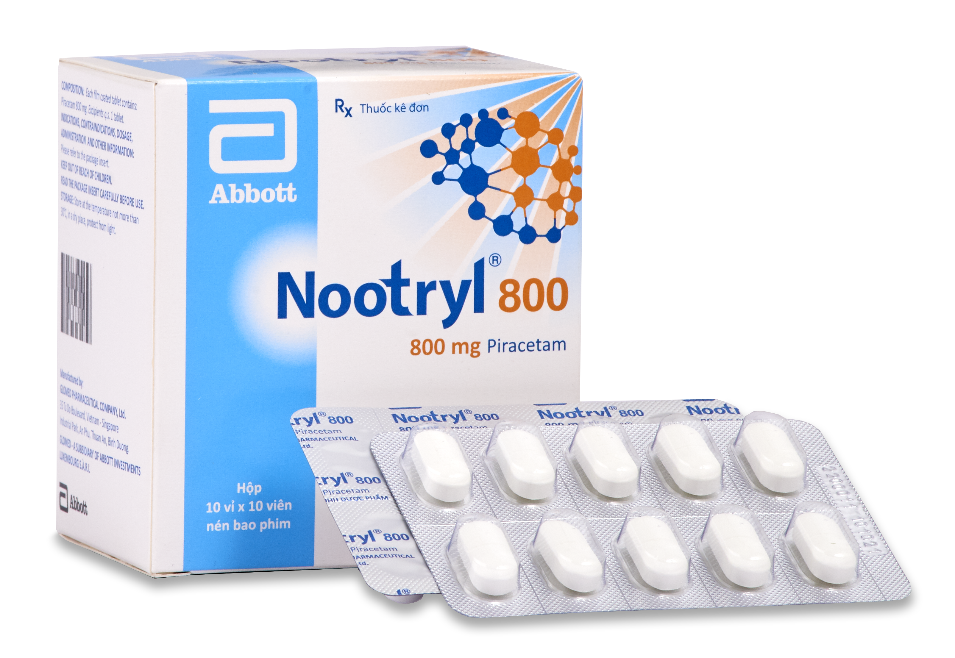 Nootryl 800 (Piracetam) Glomed (H/100v)