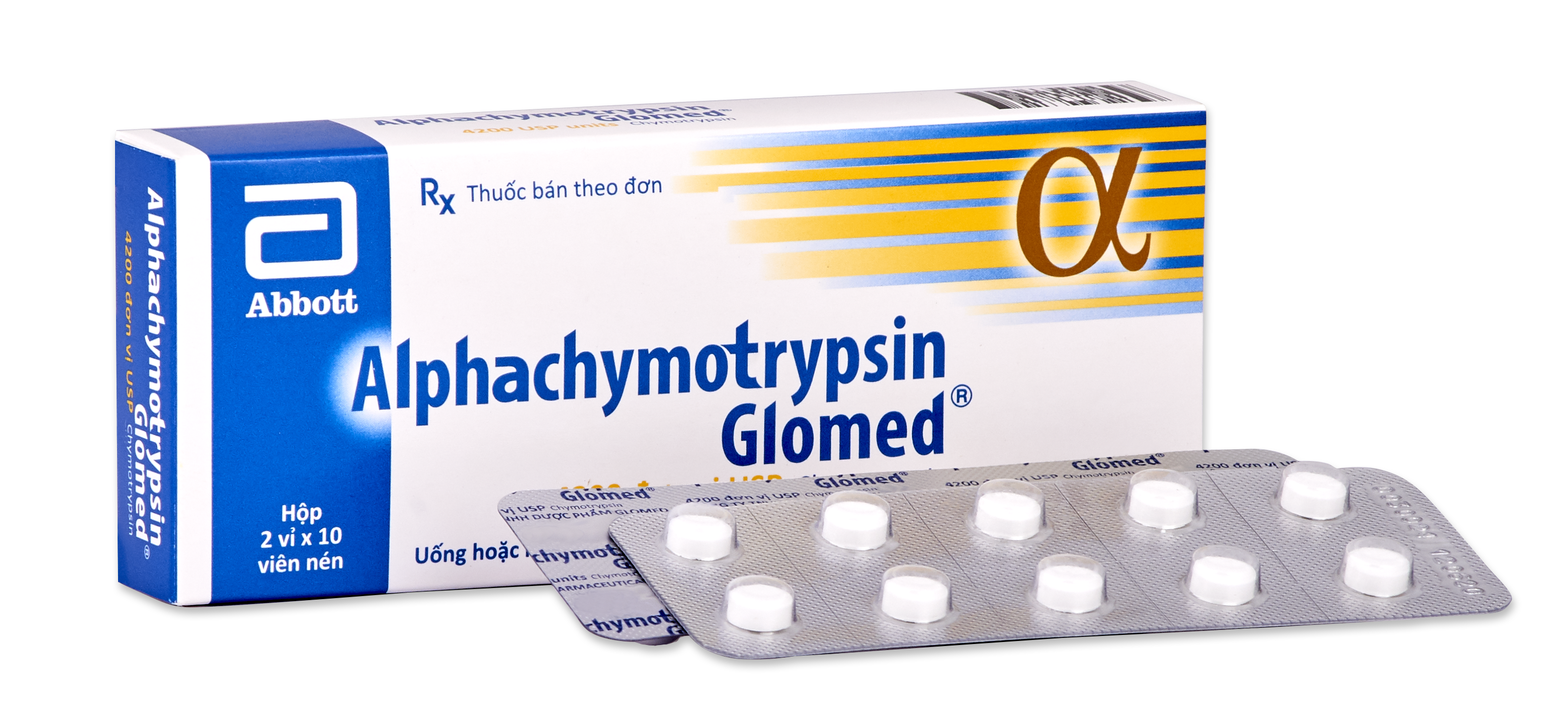 Alphachymotrypsin 4200 USP Glomed (H/20v)