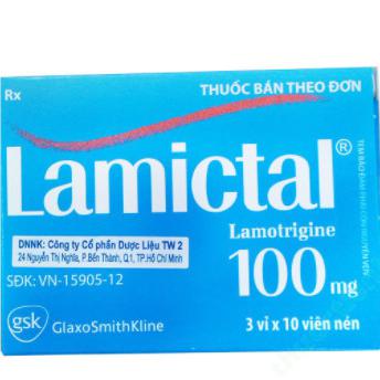 Thuốc Lamictal 100mg (Lamotrigine) GSK (H/30v)