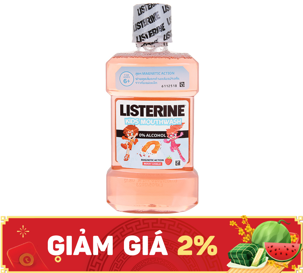 Nước Súc Miệng Listerine Kids Mouthwash (C/250ml)