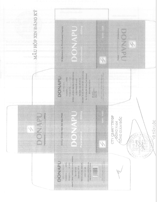 Donapu (Paracetamol) 650mg Đông Nam (C/200v)