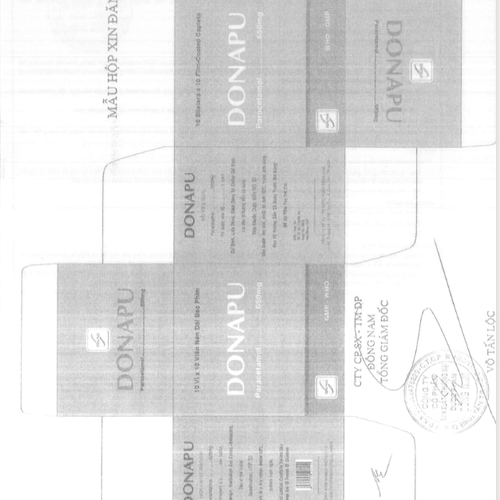 Donapu (Paracetamol) 650mg Đông Nam (H/100v)