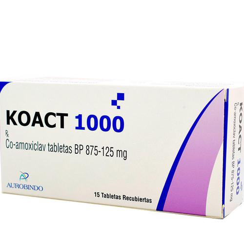 Koact 1000 (Amoxicillin, Acid Clavulanic) Aurobindo (H/15v)