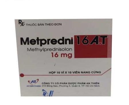 Metpredni 16 A.T (Methylprednisolon) An Thiên (H/100v)