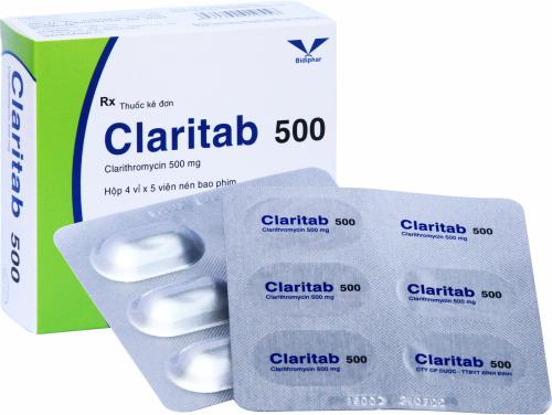 Claritab 500 (Clarithromycin) Bidiphar (H/20v)