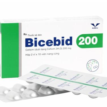 Bicebid 200 (Cefixime) Bidiphar (H/20v)