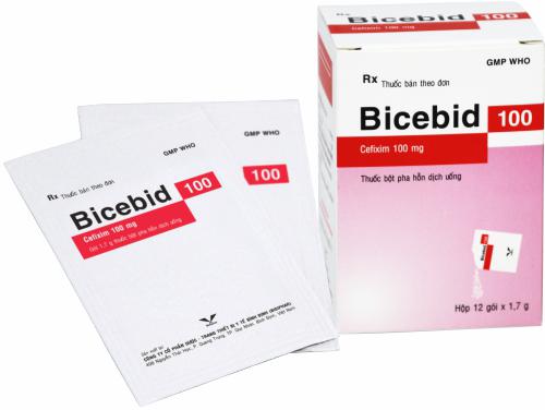 Bicebid 100 (Cefixime) Bidiphar (Lốc/5h/12g)
