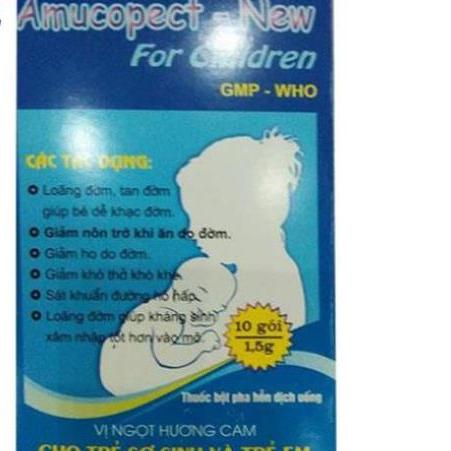 Amucopect - New For Children (Sulfogaiacol, Natri Benzoat) Pharbaco (H/10gói)