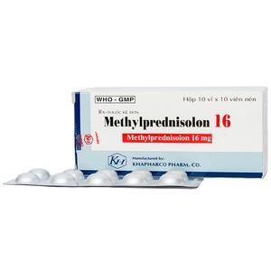 Methylprednisolone 16 Khapharco (H/100v) vỉ nhôm
