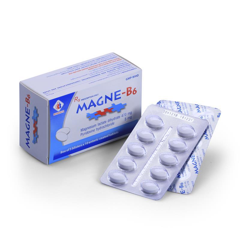 Magne-B6 470/5mg (Magnesium, Vitamin B6) Domesco (H/50v)