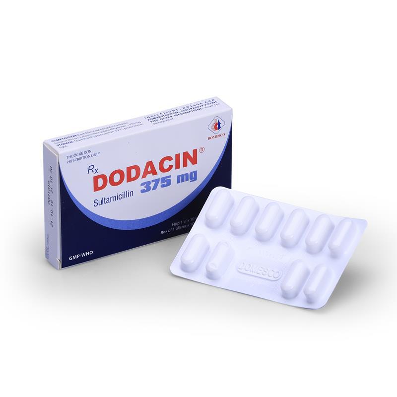 Dodacin (Sultamicillin) 375mg Domesco (H/10v)