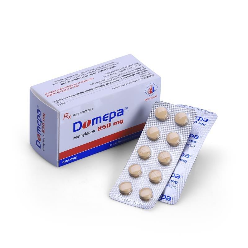 Domepa 250mg (Methyldopa) Domesco (h/100v)