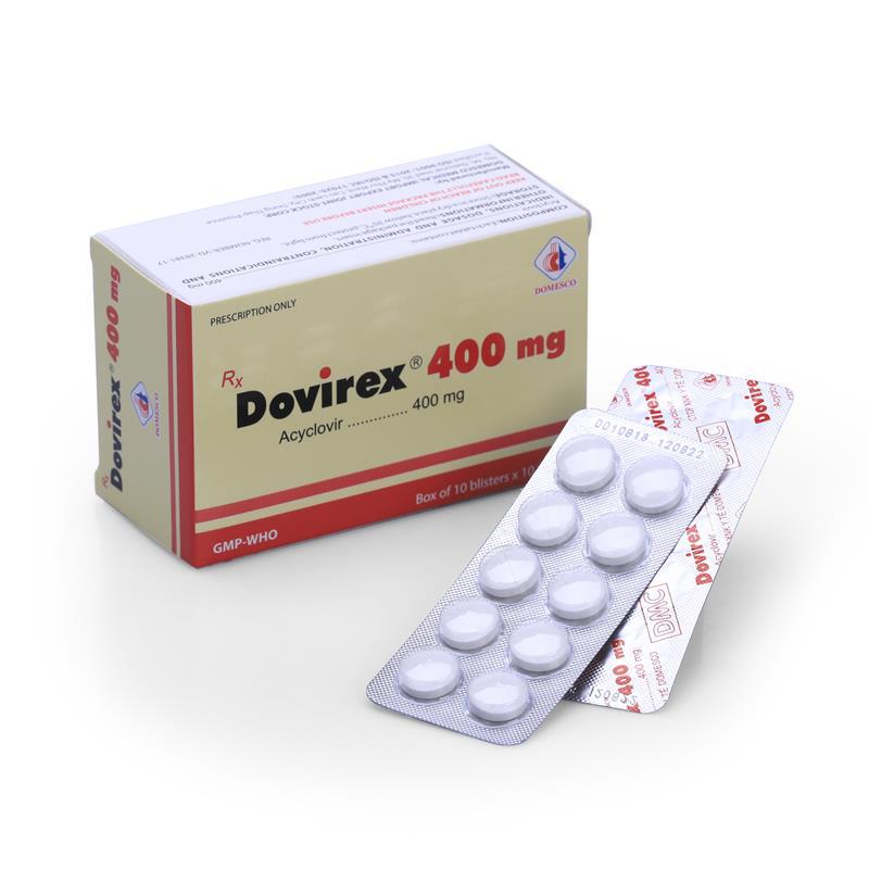 Dovirex 400mg (Acyclovir) Domesco (H/100v)