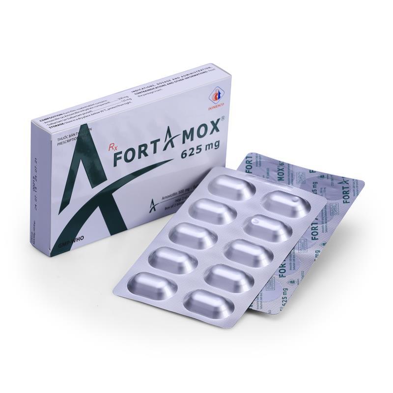 Fortamox 625mg (Amoxicillin, Sulbactam) Domesco (H/20v)