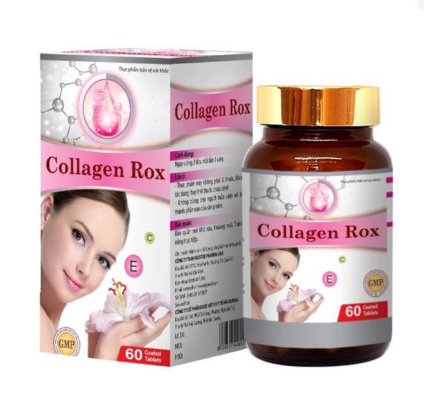 Viên Uống Sáng Da Collagen Rox HD Pharma (H/60v) (Hồng)