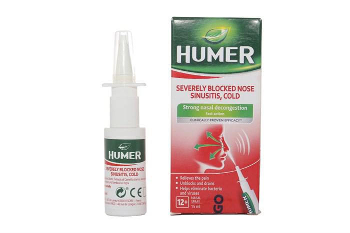 Dung Dịch Xịt Mũi Humer Severely Blocked Nose Sinusitis Cold (C/15ml)