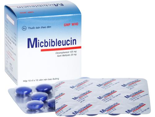 Micbibleucin (Cloramphenicol, Xanh Methylen) Bidiphar (H/100v)