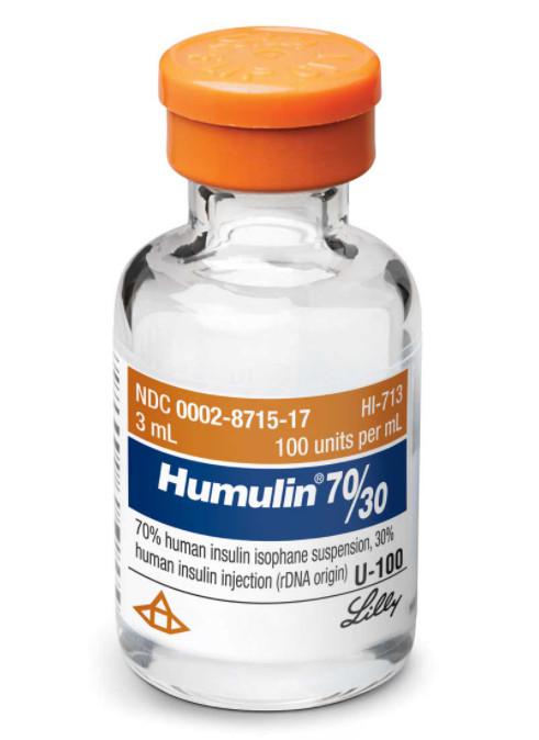 Humulin 70/30 (Human Insulin, rDNA) Lilly (C/10ml)