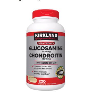 Viên Uống Bổ Khớp Kirkland Glucosamine 1500mg & Chondroitin 1200mg (C/220v)