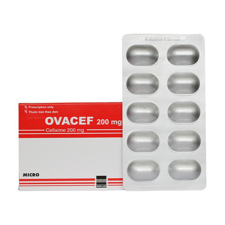 Ovacef (Cefixime) 200mg Micro Labs (H/10v)