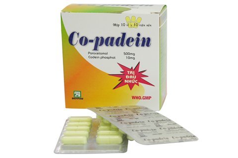Co-Padein (Paracetamol, Codein) Nadyphar (H/100v)