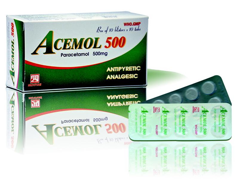 Acemol (Paracetamol) 500mg Nadyphar (H/100v)