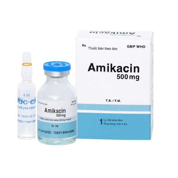 Amikacin 500mg Bidiphar (H/1lọ)