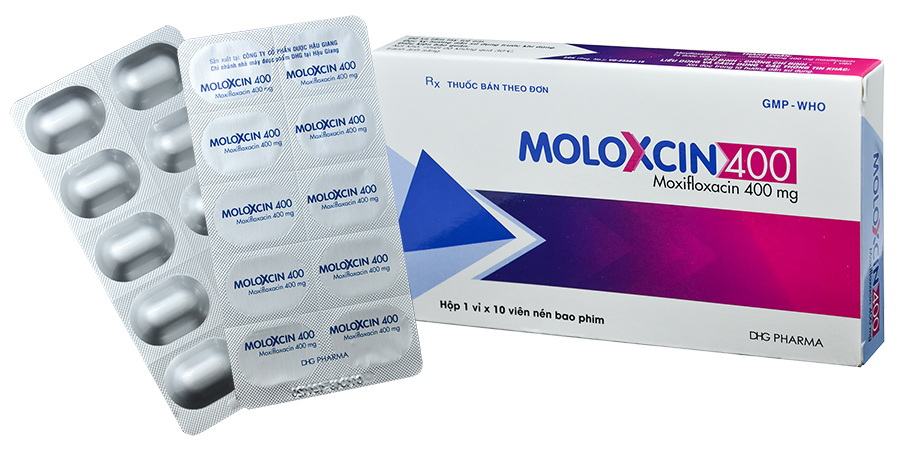 Moloxcin (Moxifloxacin) 400mg DHG Pharma (H/10v)
