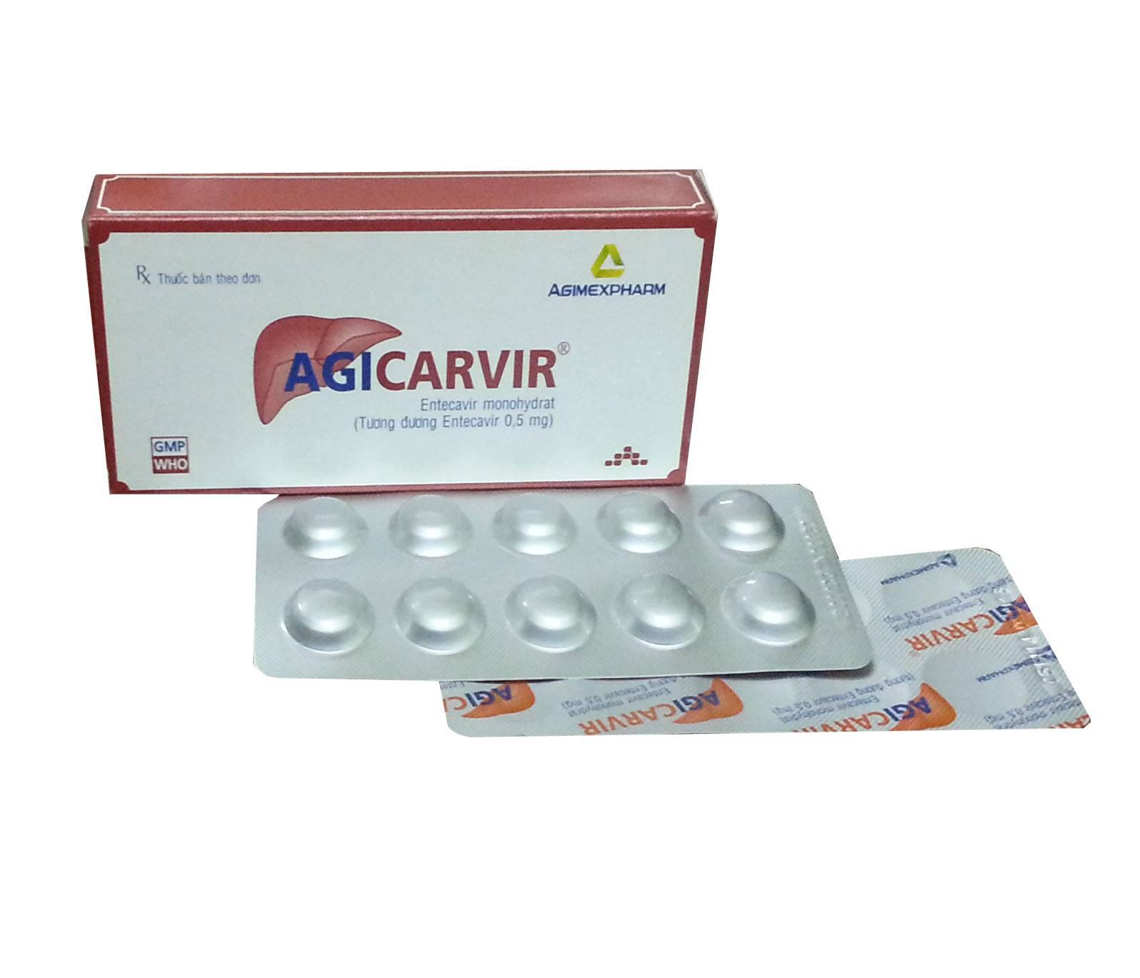 Agicarvir (Entecavir) 0.5mg Agimexpharm (H/30v)