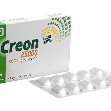 Creon 25000 (pancreatin 300mg) abbott (h/20v)