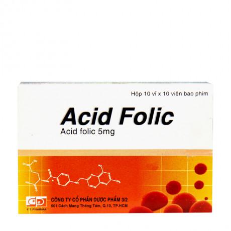 Acid Folic 5mg Dp 3/2 (H/100v)