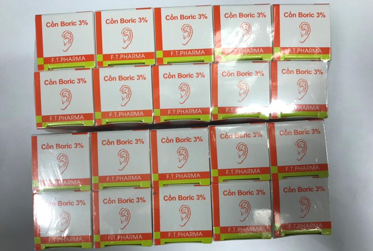 Cồn Boric 3% Nhỏ Tai DP 3/2 (Lốc/10c/10ml)