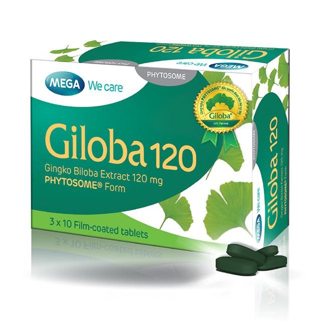 Giloba 120 (Ginko Biloba Extract) Mega (H/30v)