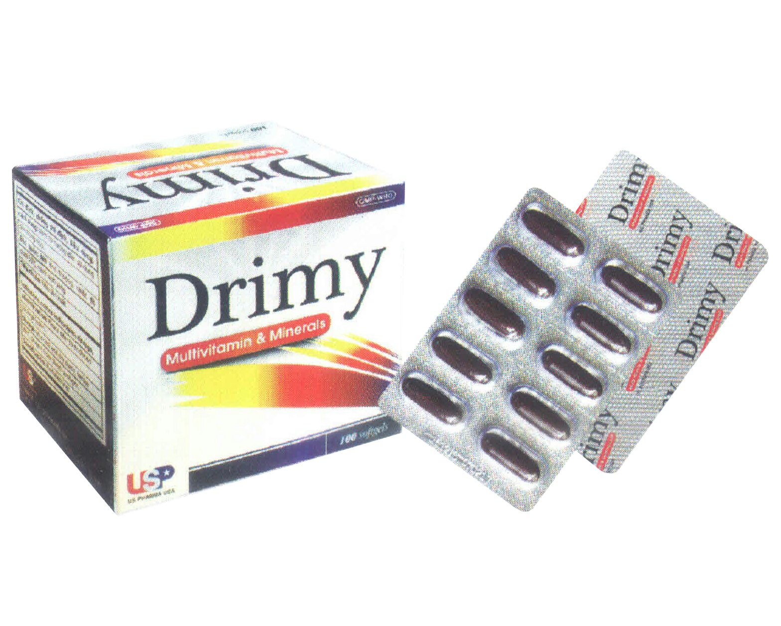 Drimy Multivitamin Minerals US Pharma (H/100v)