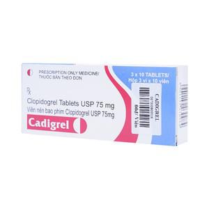 Cadigrel (Clopidogrel) 75mg Cadila (H/30v)