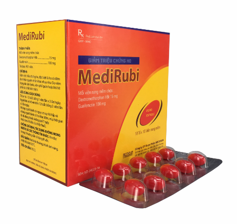 Medirubi (Dextromethorphan) 15mg Medisun (H/100v)
