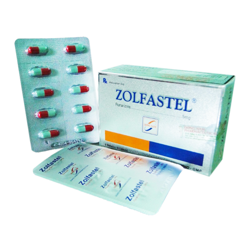 Zolfastel (Flunarizin) 5mg Đông Nam (H/100v)