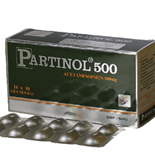 Partinol (Acetaminophen) 500mg Đông Nam (H/100v)