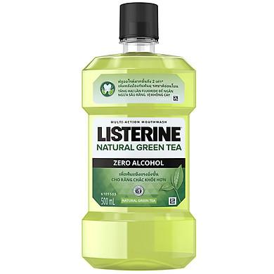 Nước Súc Miệng Listerine Natural Greentea Zero Alcohol (C/500ml)