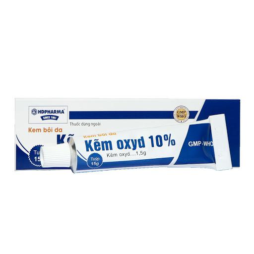 Kẽm Oxyd 10% HD Pharma (Tuýp 15gr)