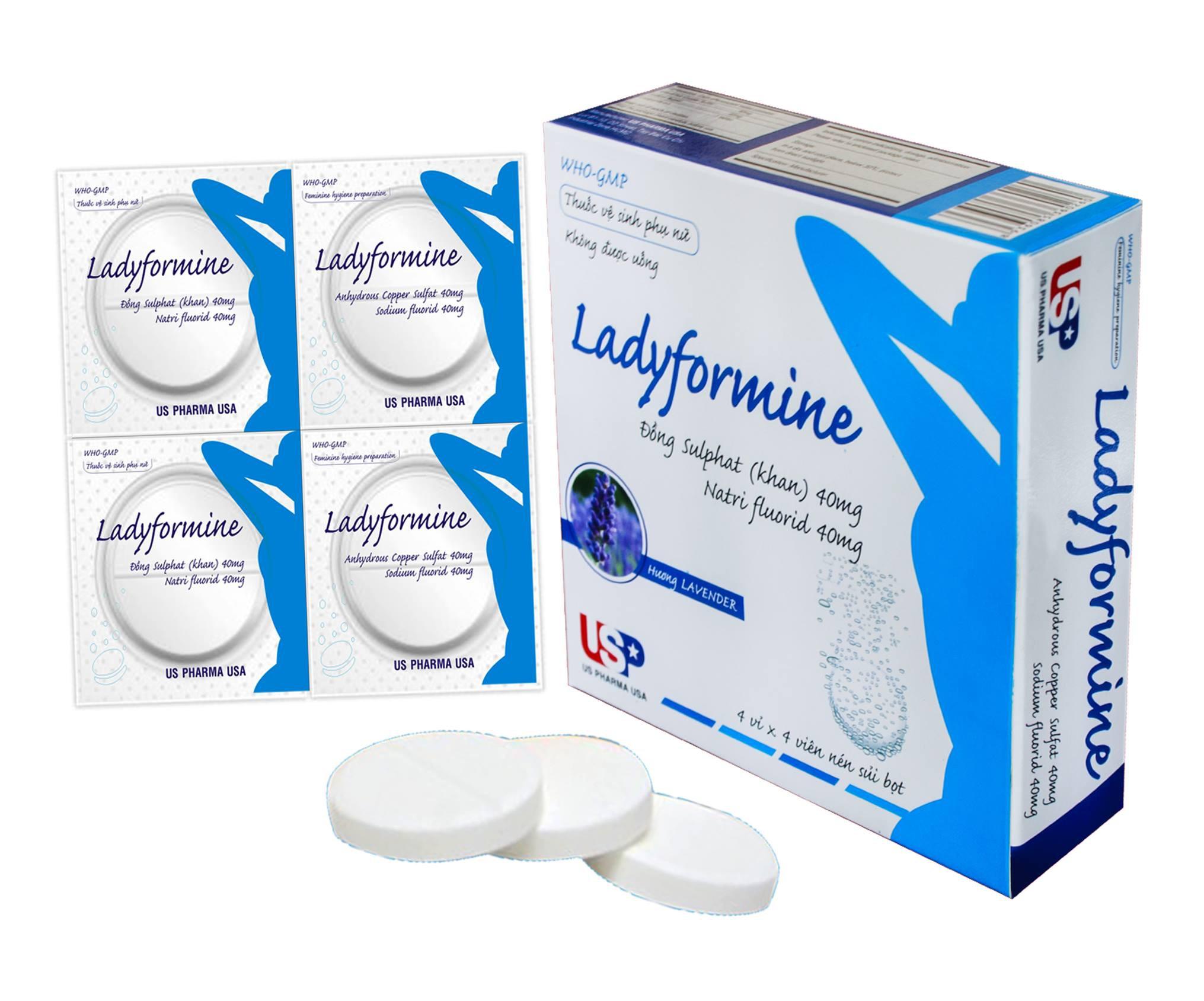 Ladyformine (Đồng sulfate, Natri fluorid) US Pharma (H/16v)