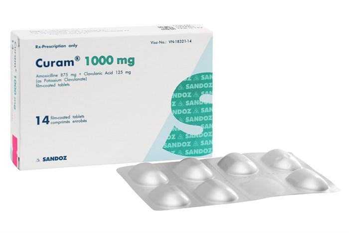 Curam 1000mg (Amoxicillin, Acid Clavulanic) Sandoz (H/14v)