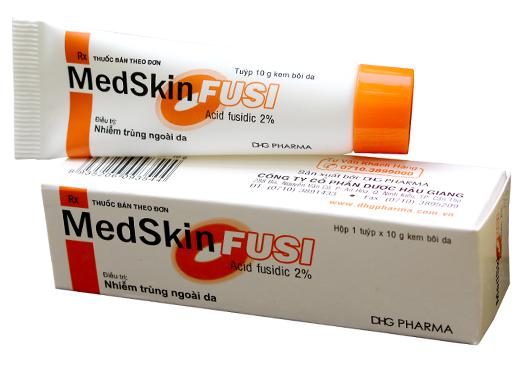 Medskin Fusi (Acid fusidic) 2% Dược Hậu Giang (Lốc/10tuýp/10g)