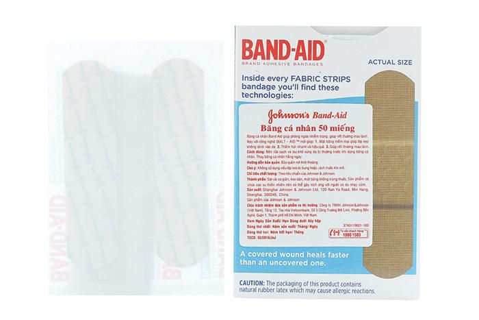 Băng Cá Nhân Band-aid Fabric (Hộp/50 Miếng)